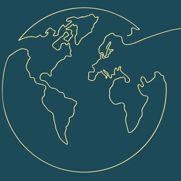 Ilustración del mundo utilizada en la web de EnglishToGo